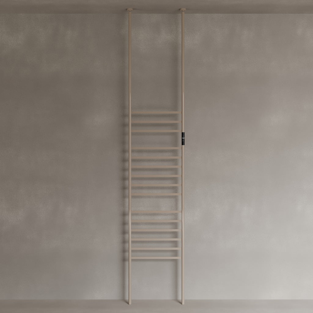 Floor-to-Ceiling 15 Rod Heated Towel Rack with Digital Display