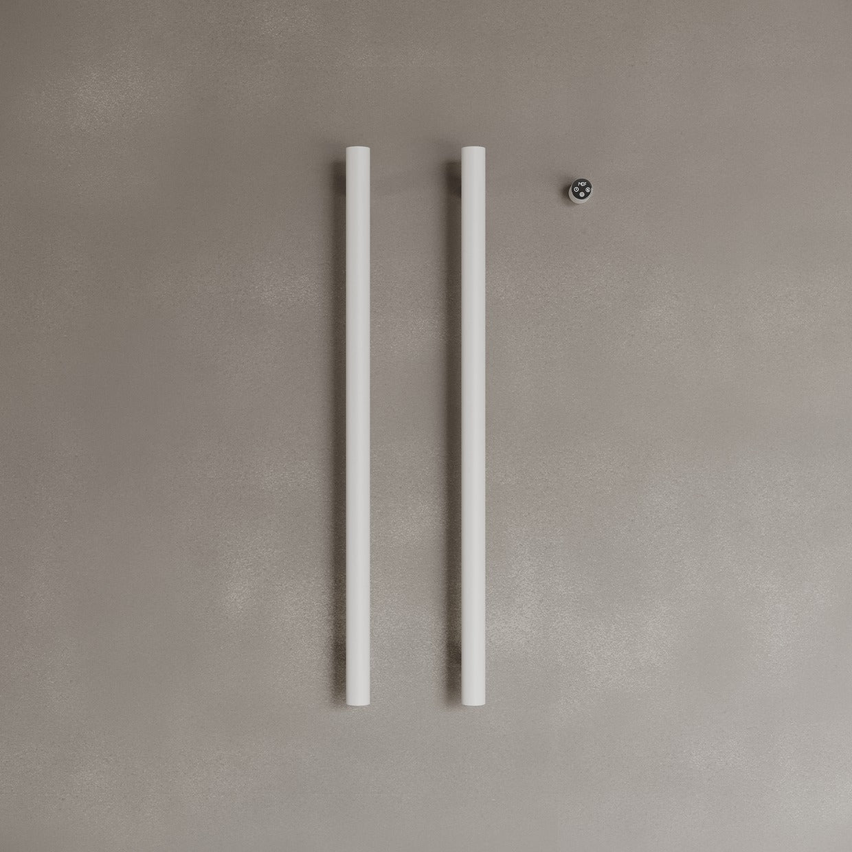 Wall-Mounted Vertical Heated Towel Rack with Digital Display