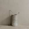 Cavo Handcrafted Fluted Stone Pedestal Sink