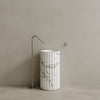 Cavo Handcrafted Fluted Stone Pedestal Sink