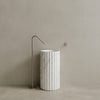Cavo Handcrafted Fluted Stone Pedestal Sink