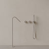 Modern Angled Floor Mounted Bathtub Filler