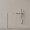 Modern Widespread Square Floor-mounted Bathtub Filler