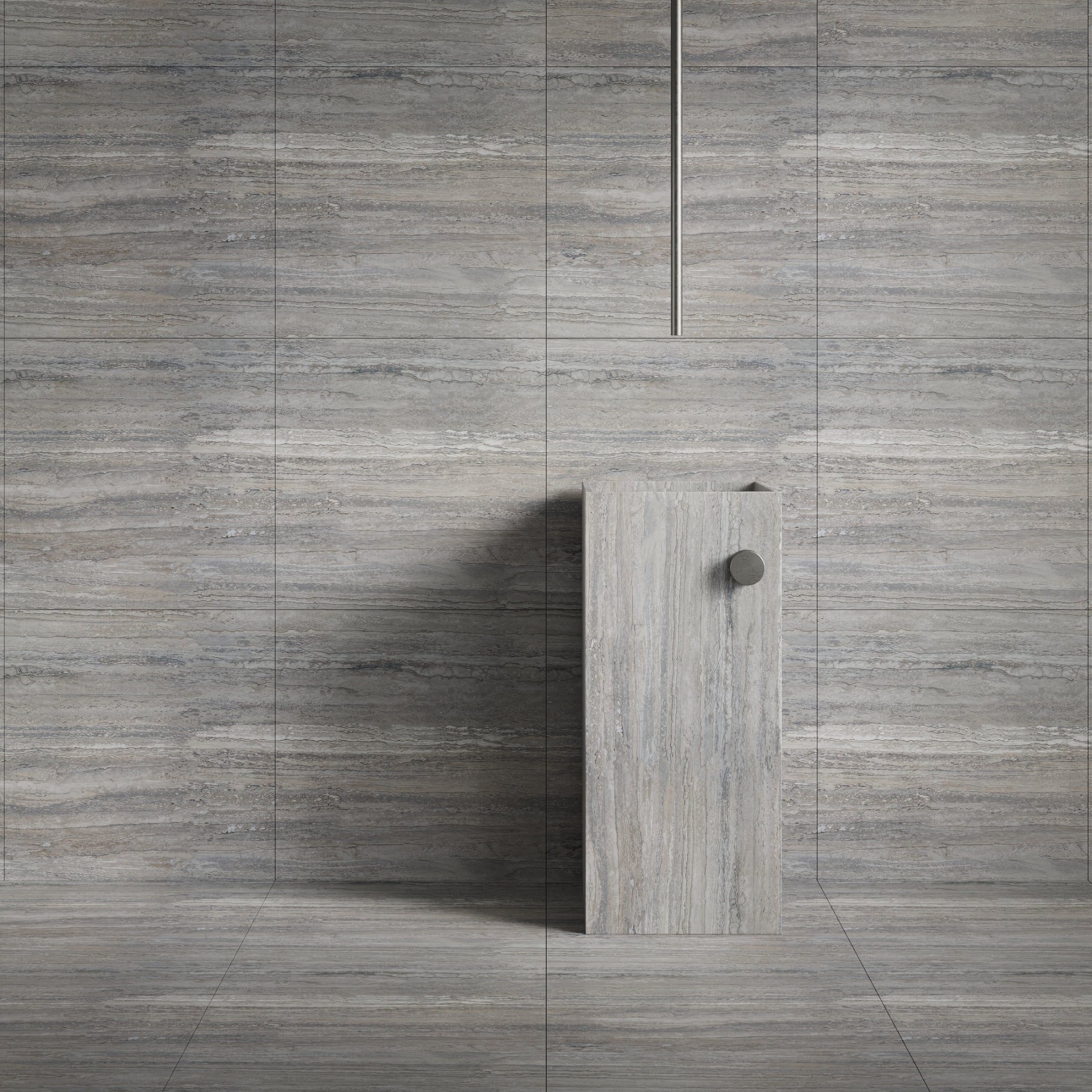 Silver Travertine Natural Stone Honed Tile
