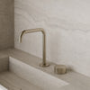 Modern Widespread Square Faucet with Knob-Style Controls