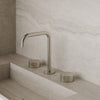 Modern Widespread Square Faucet with Knob-Style Controls