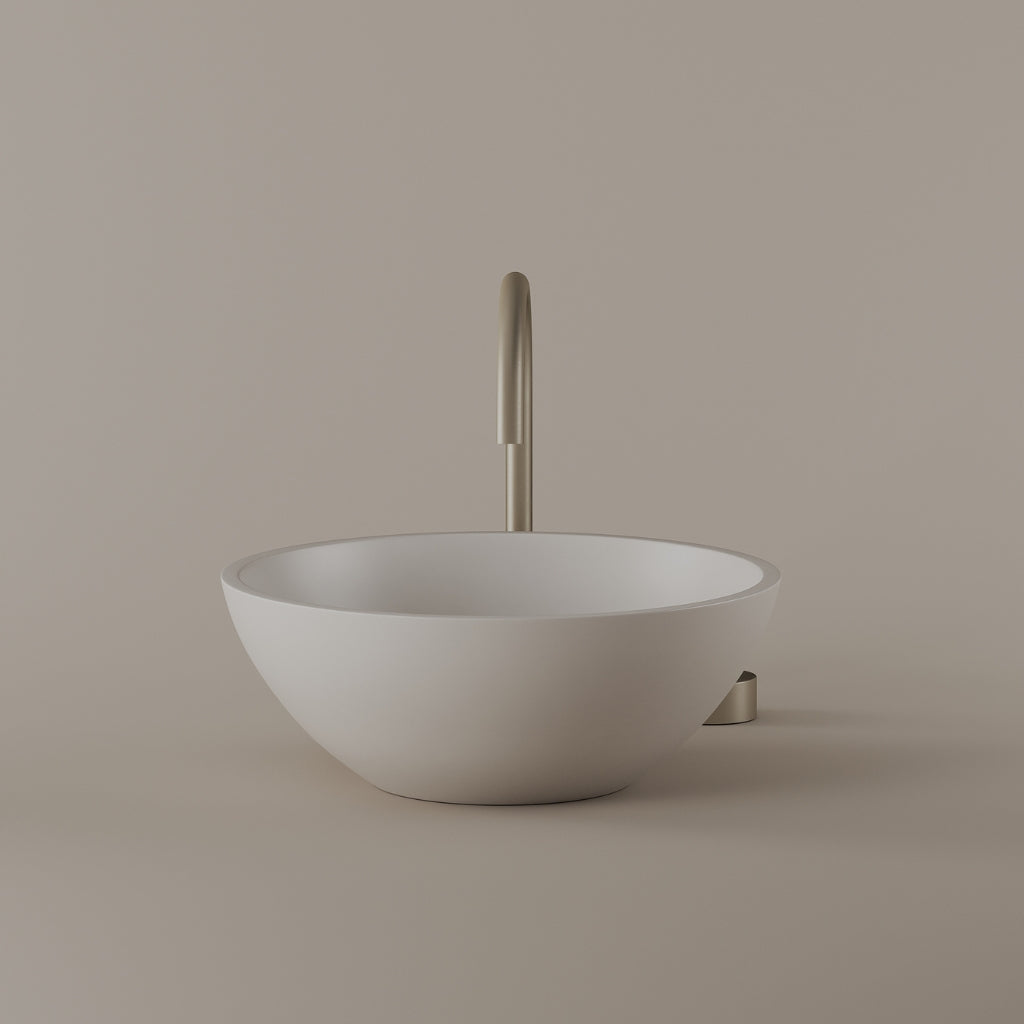 Round Concrete Vessel Sink 16