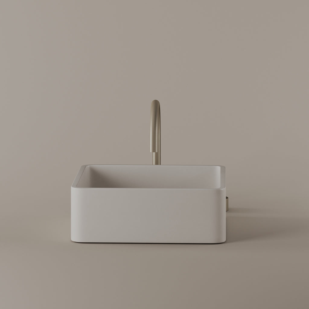 Square Concrete Vessel Sink 14