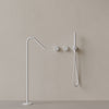 Modern Angled Floor Mounted Bathtub Filler