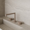 Modern Square Counter-Mounted Faucet with Knob-Style Controls