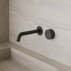 Modern Curved Wall-Mounted Faucet with Knob-Style Controls